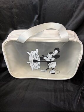 Mickey Mouse Steamboat Tote Bag in White and Black